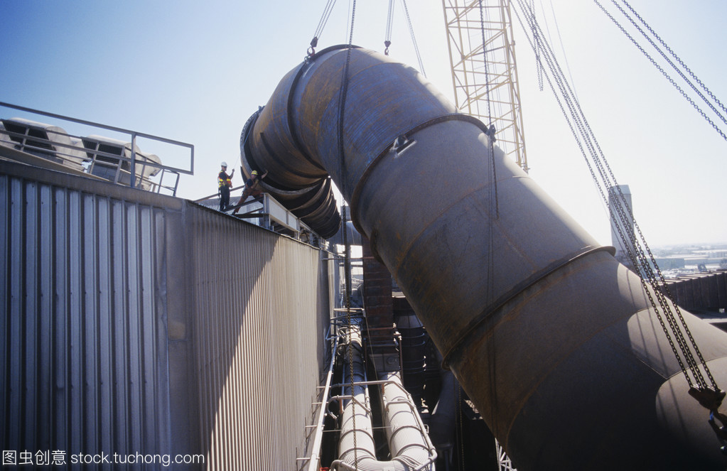 安裝煙氣的抽汽管道